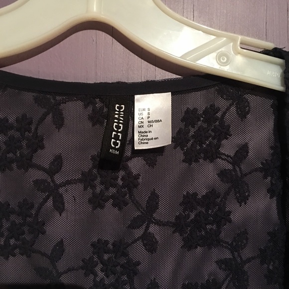 Sheer cardigan floral embroidery and fringe - Picture 3 of 3